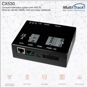 CX530 Compact telematics system with 4G/LTE, Ethernet, WLAN, GNSS and CAN
