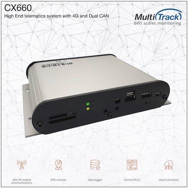 CX660 High End telematics system with 4G and Dual CAN